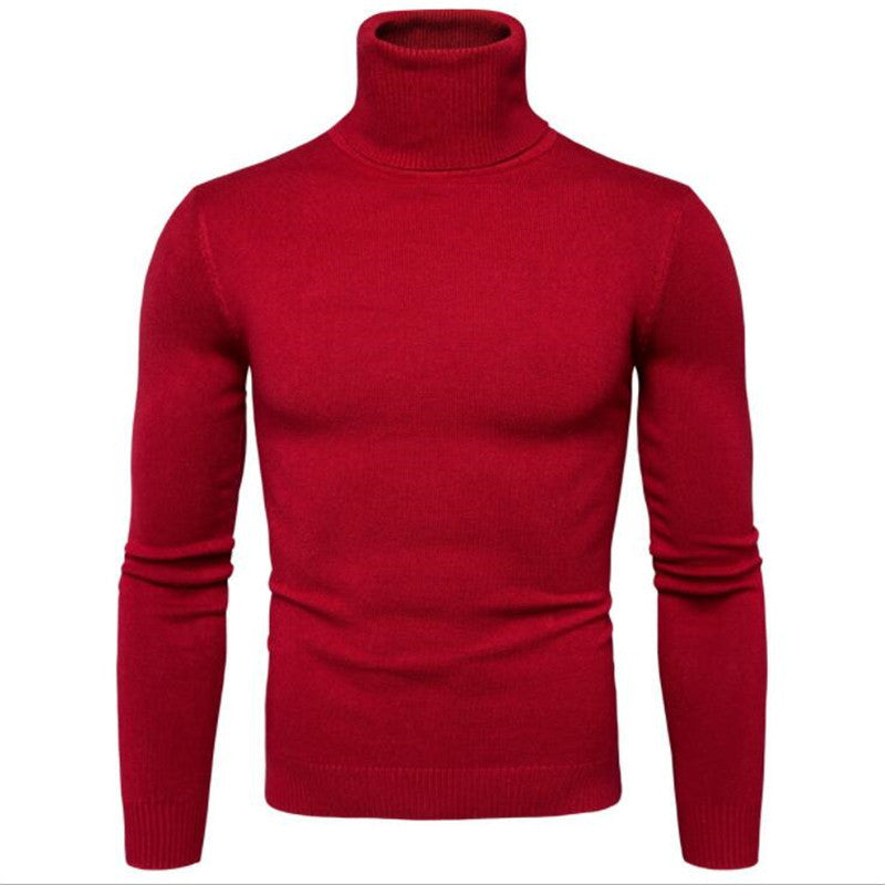 Herren Rollkragenpullover aus feiner Strickware Stilzeits