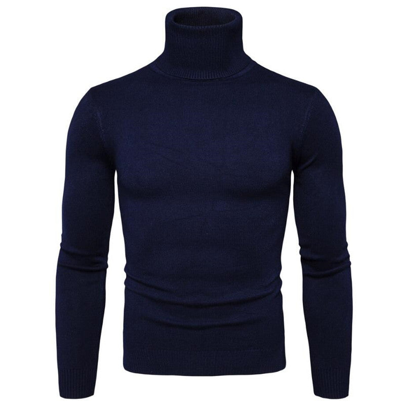 Herren Rollkragenpullover aus feiner Strickware Stilzeits