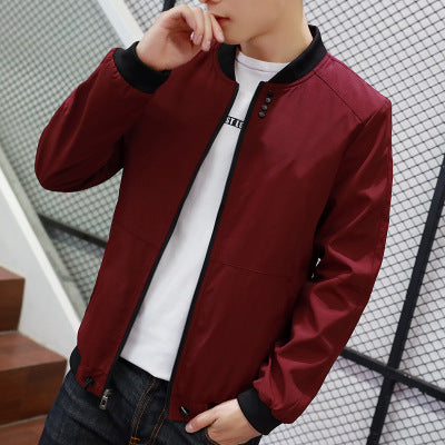 Herren Freizeitjacke mit Druckknopfverschluss und seitlichen Eingrifftaschen Stilzeits