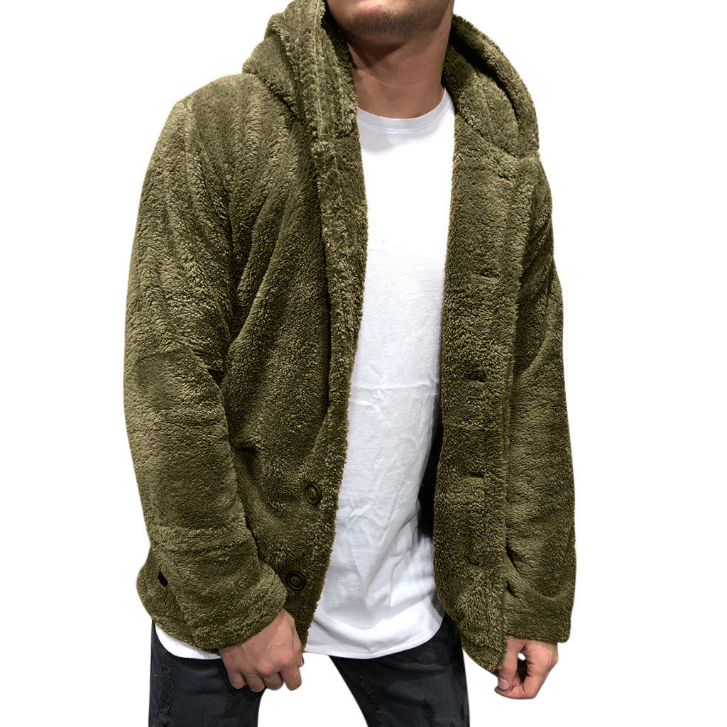 Herren kuschelige Fleecejacke Stilzeits