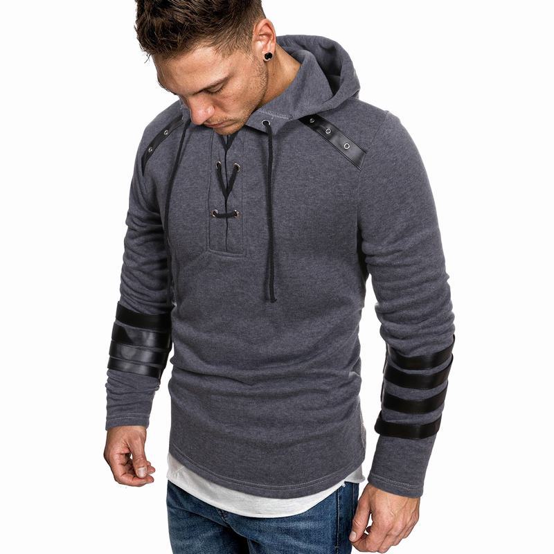 Herren Kapuzenpullover mit modischen details Stilzeits