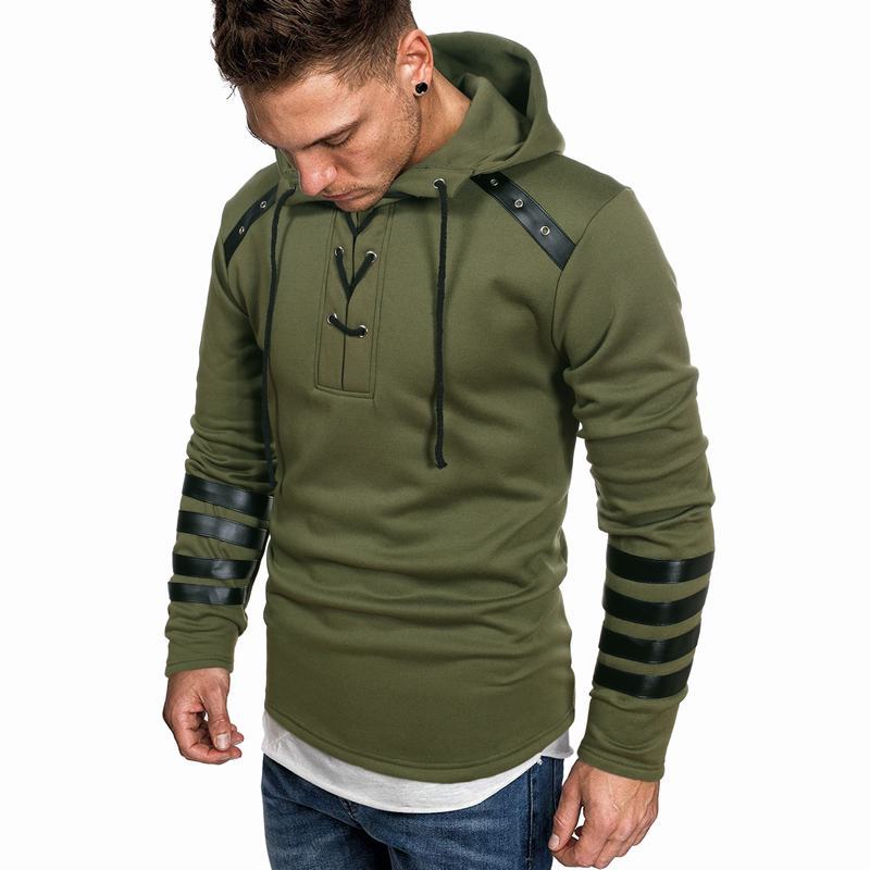 Herren Kapuzenpullover mit modischen details Stilzeits