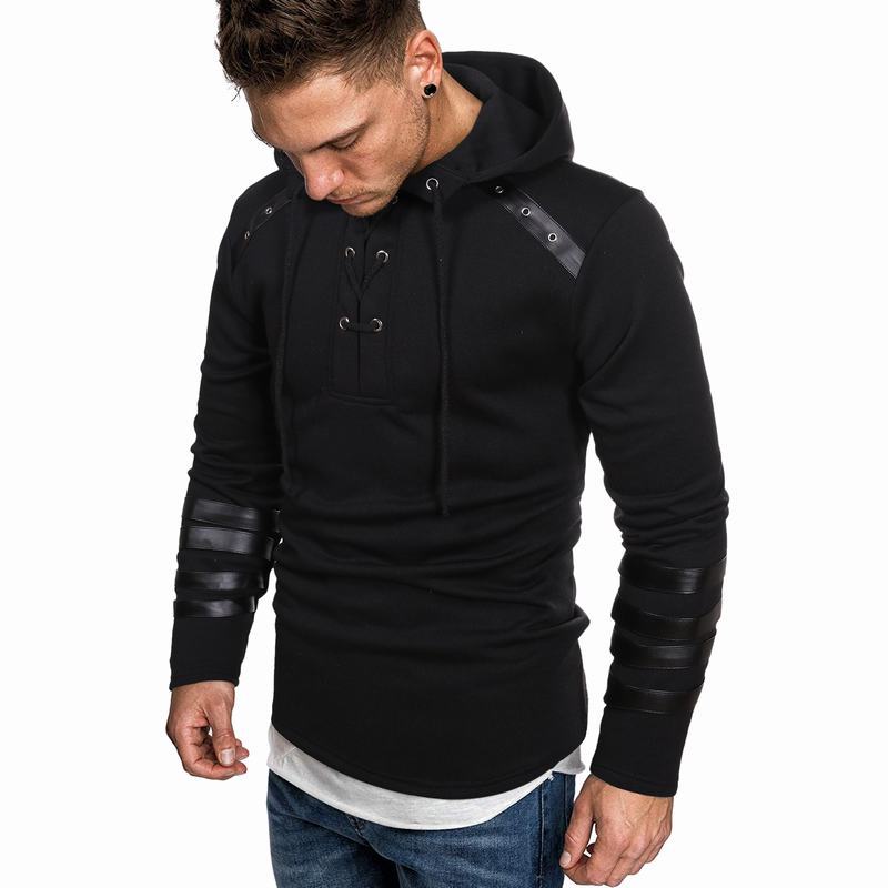 Herren Kapuzenpullover mit modischen details Stilzeits