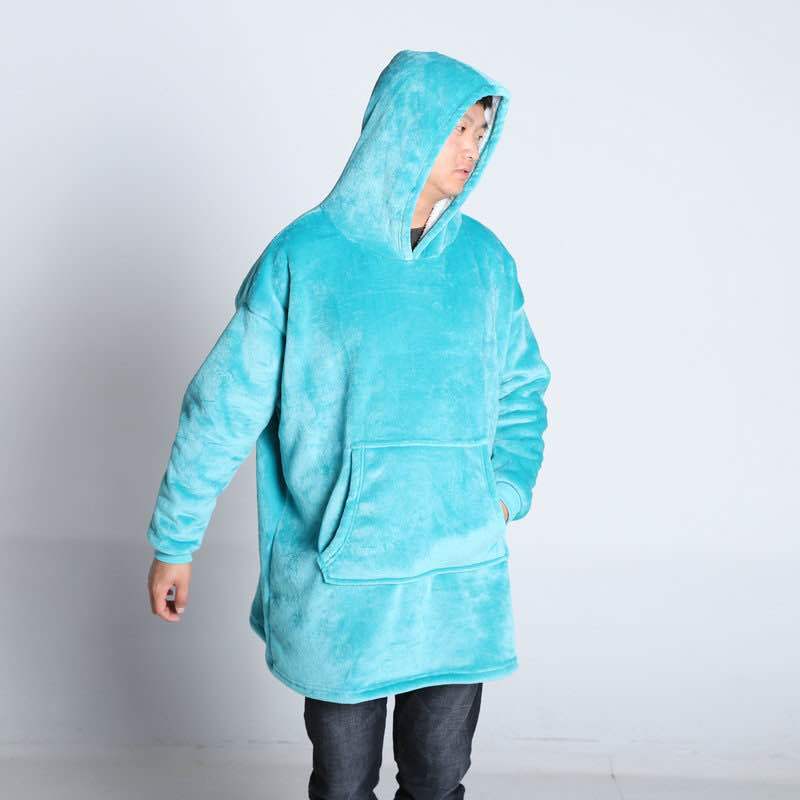 Damen Großer Kapuzenpullover mit kuscheligem Fleece und praktischen Taschen Stilzeits