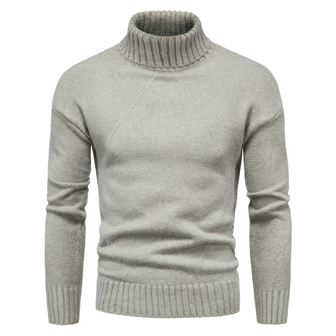 Damen Hochwertiger Rollkragenpullover mit luxuriösem Strickmuster Stilzeits