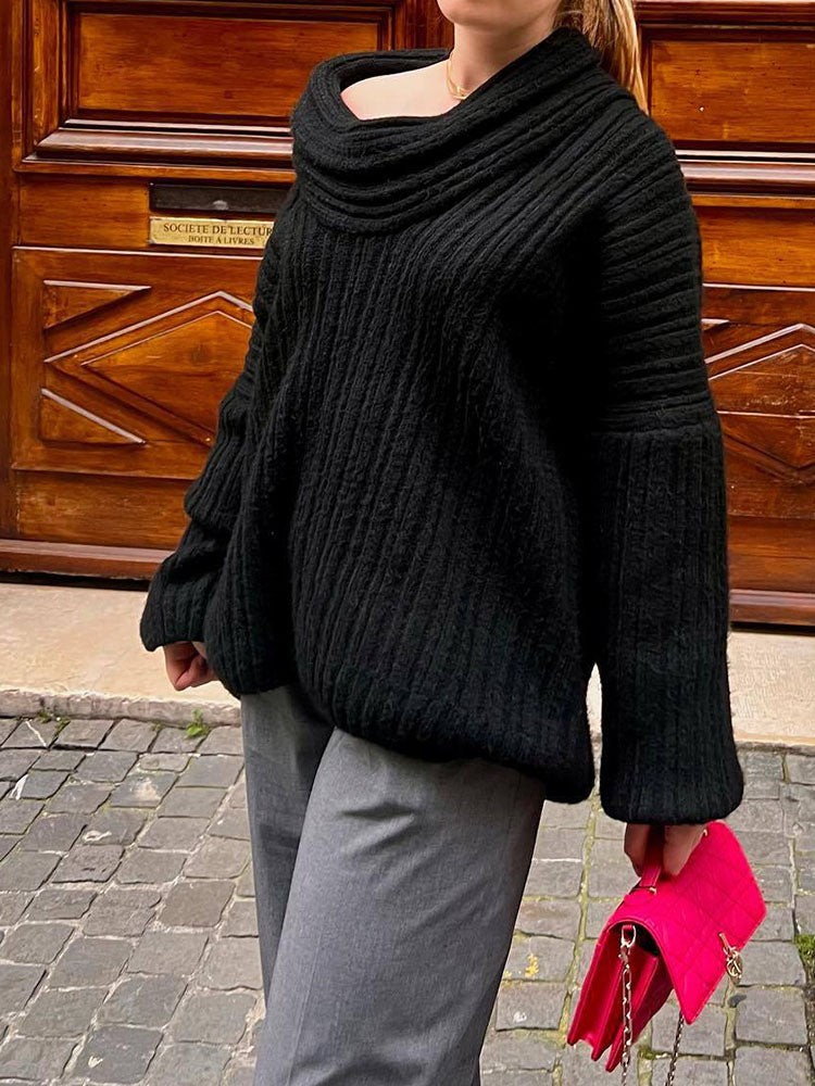 Stilzeits | Rippstrickpullover Weiche Wolle Elegant und Warm