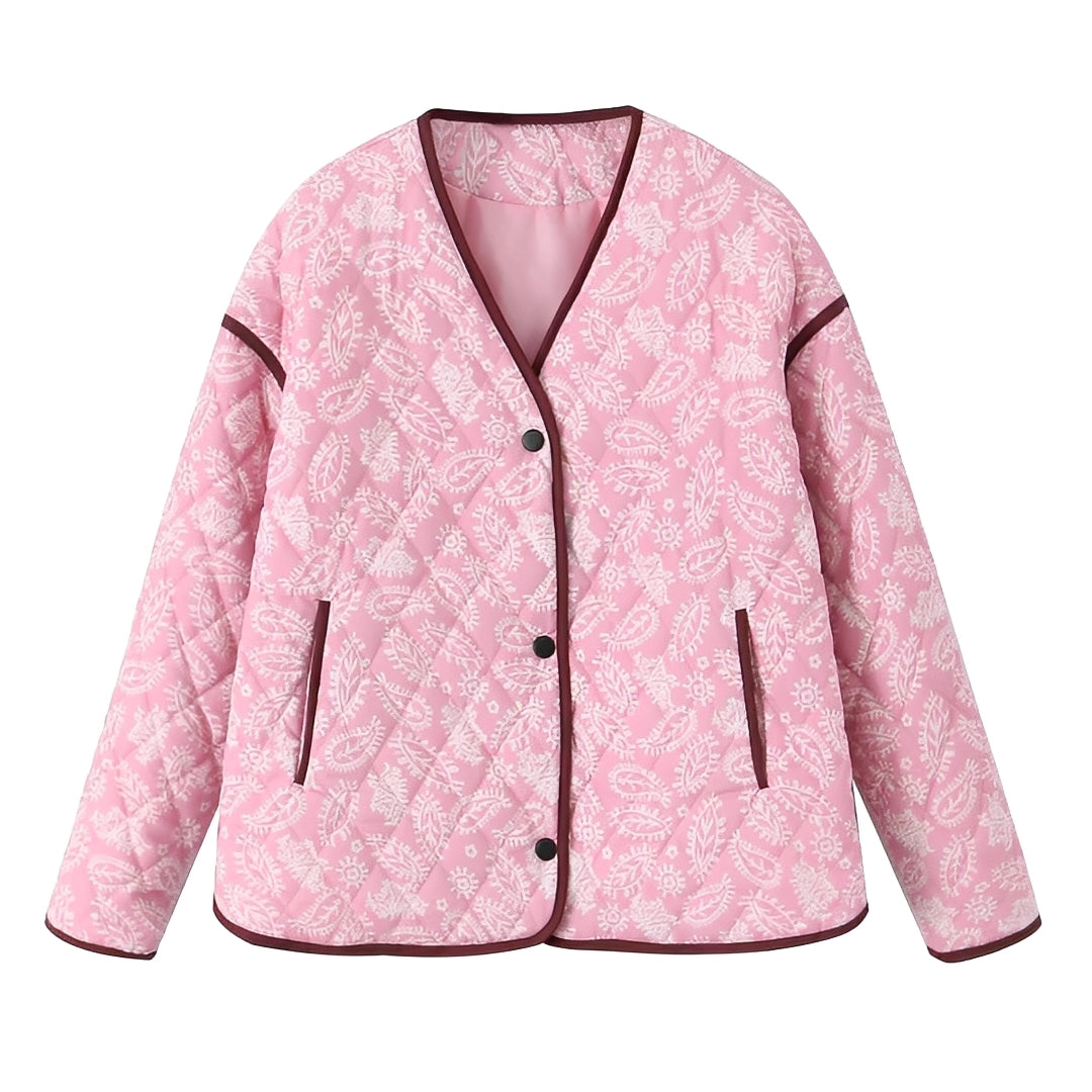 Stilzeits | Lässige Patchwork-Quiltjacke für Frauen