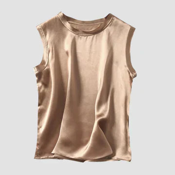 Seiden-Satin Top Gretchen (ärmellos)