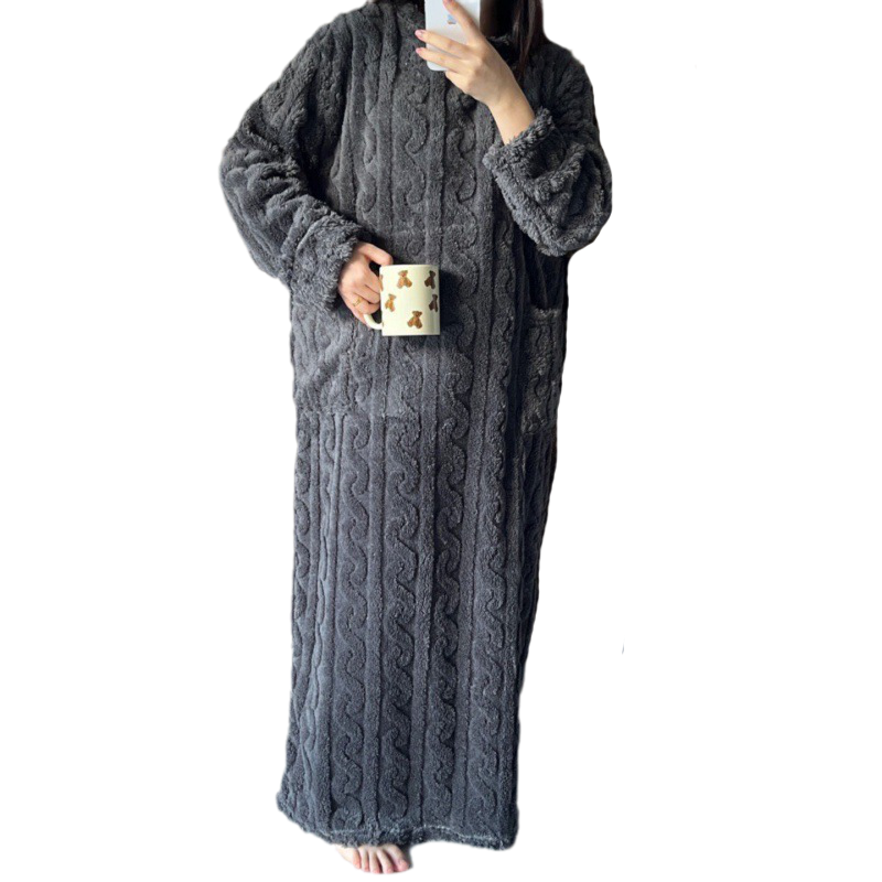 Stilzeits | Winter korallen Samt-Homewear