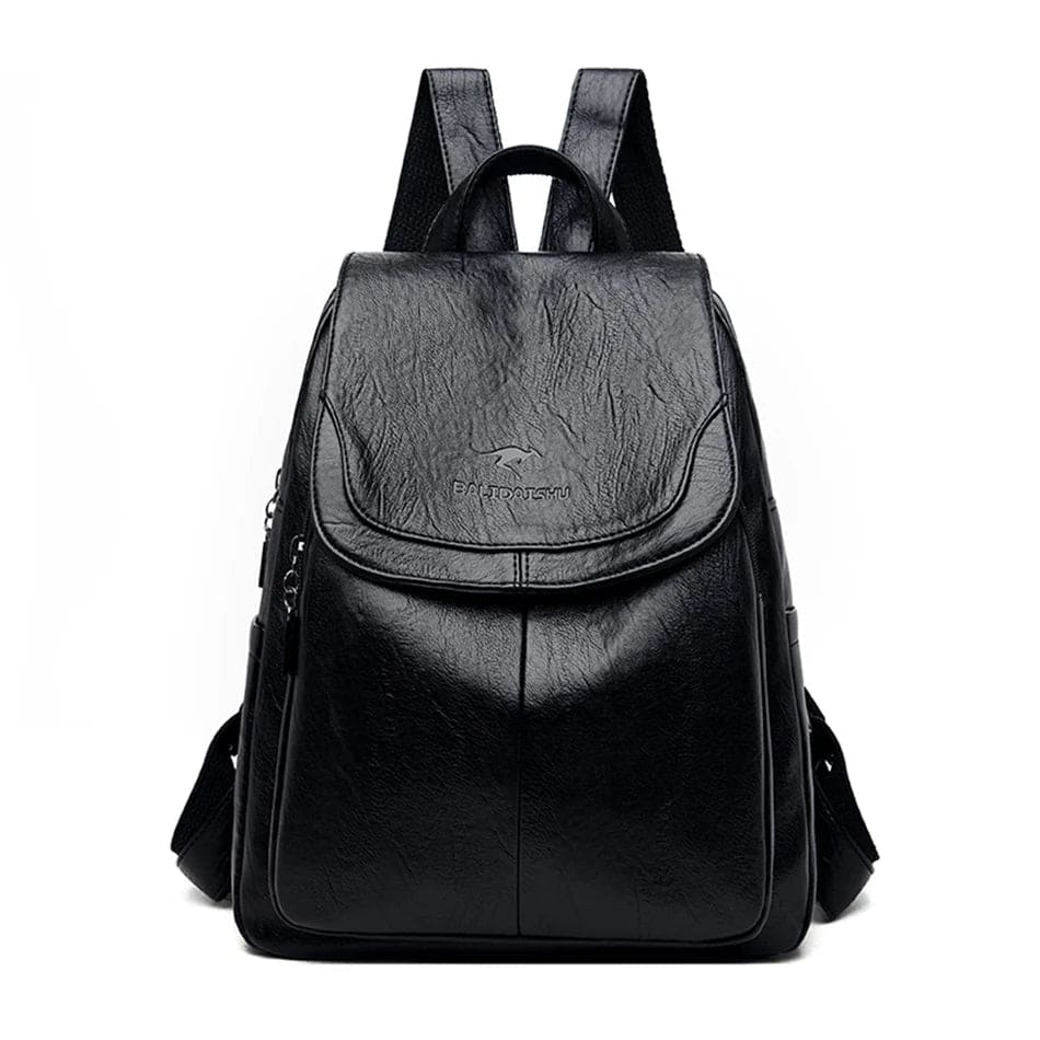 Stylischer Damen Leder Rucksack – Anti-Diebstahl Design