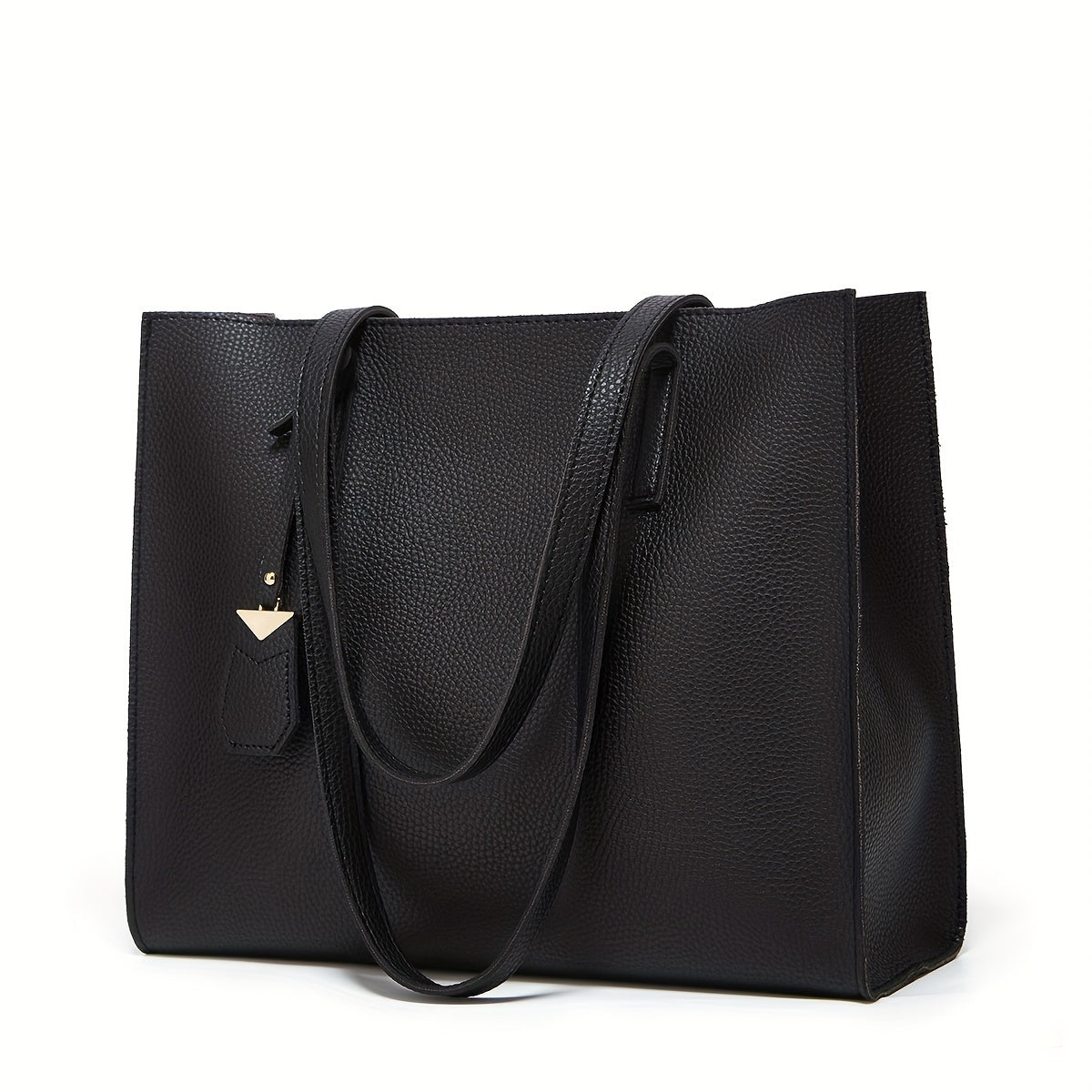 Damen Commuter Tote Bag - Minimalistischer Kiesel-Finish