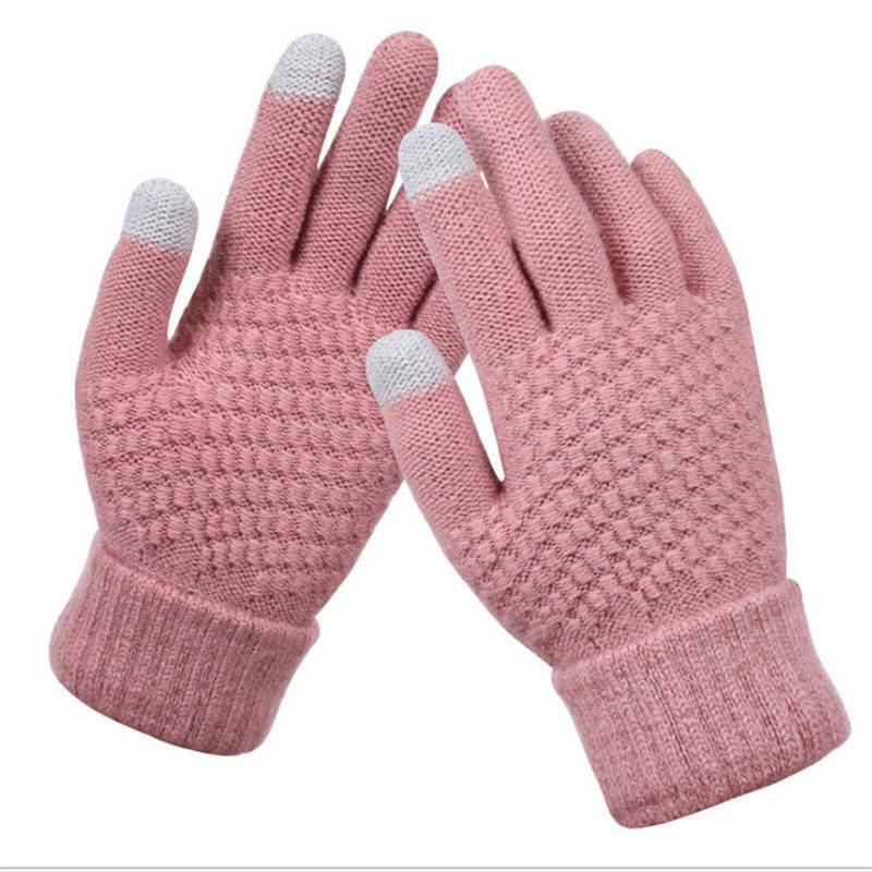 Damen Gestrickte Winterhandschuhe - Touchscreen-Kompatibel