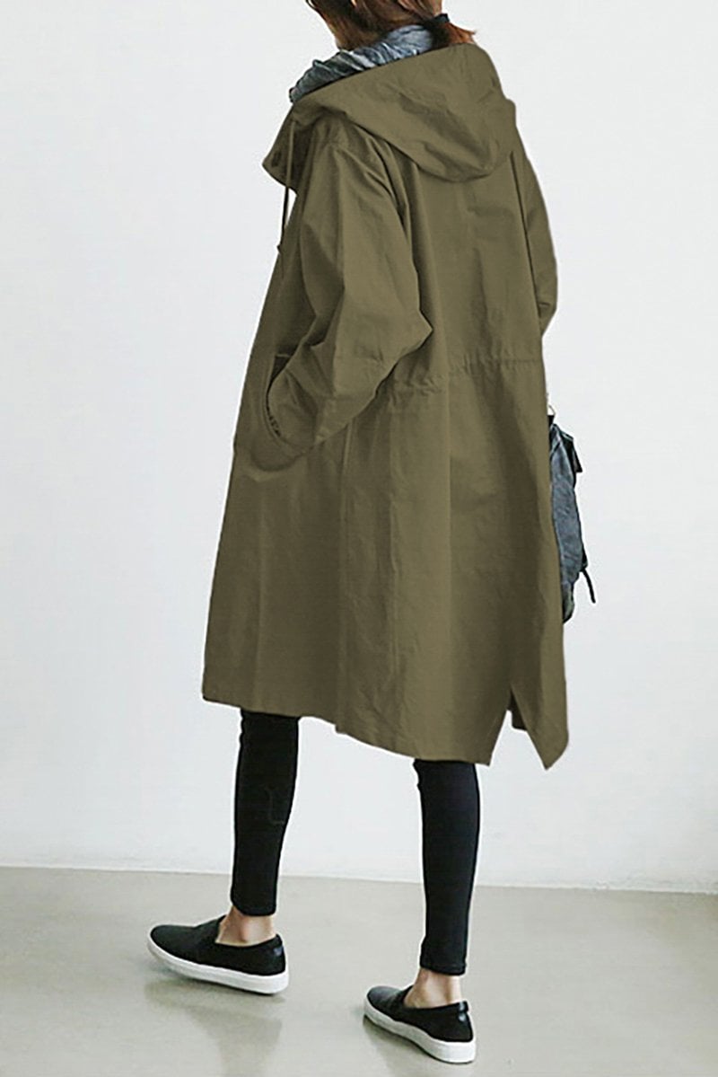 Trenchcoat mit Kapuze für Damen