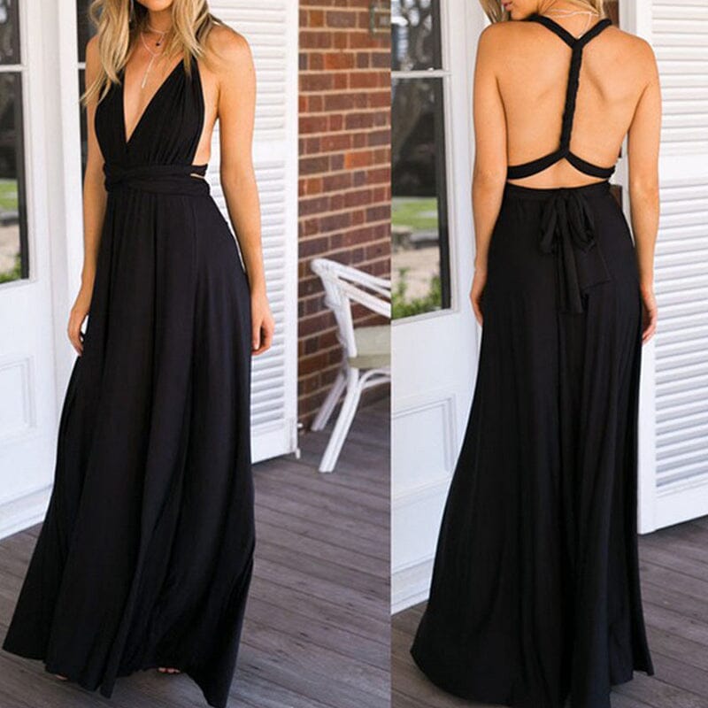 Vielseitiges, sexy Wickelkleid mit Trägern