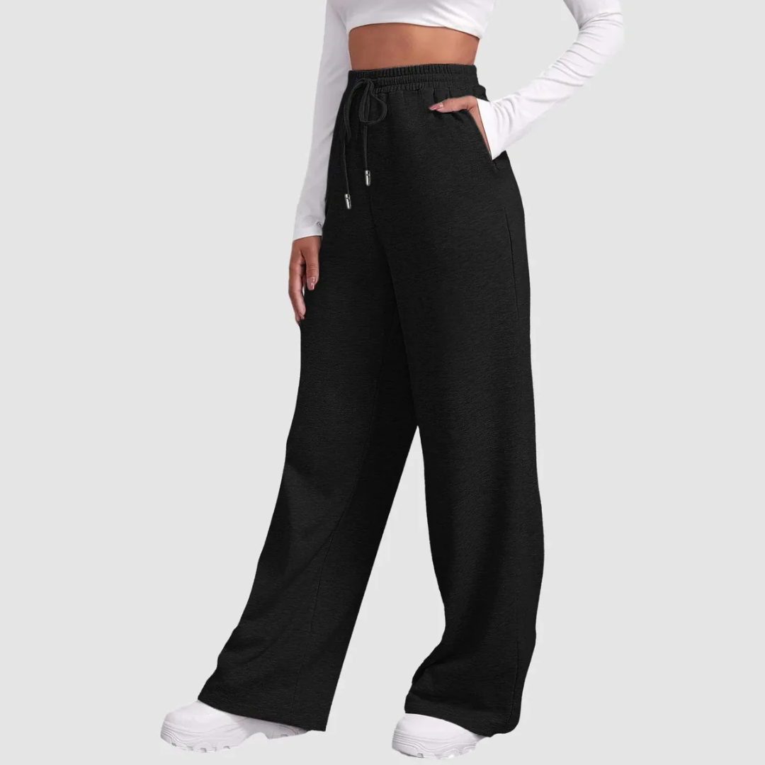 Damen High Waist Jogginghose | Lockere Passform