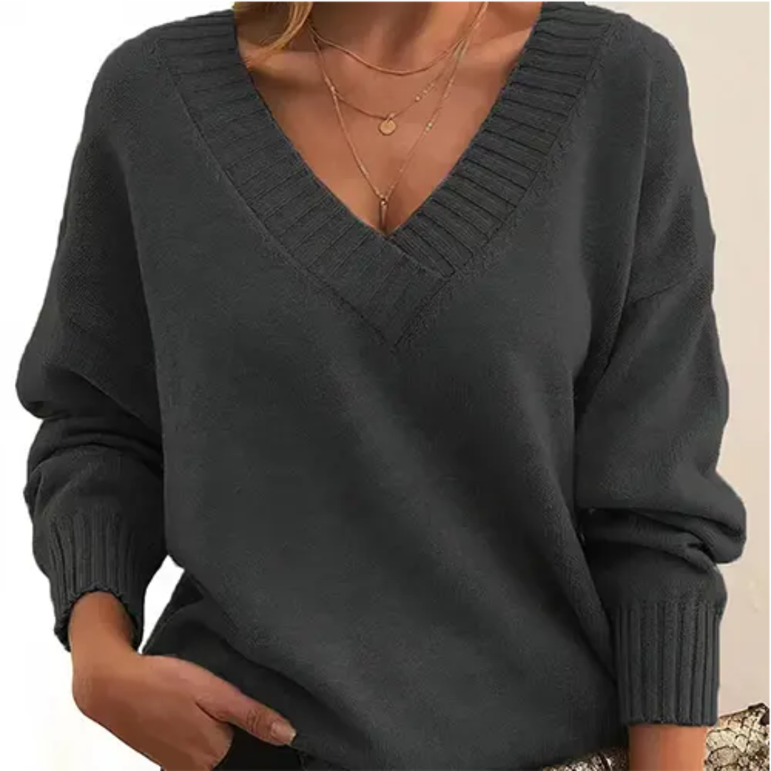 Stilzeits | Pullover Winter V-Ausschnitt für Frauen