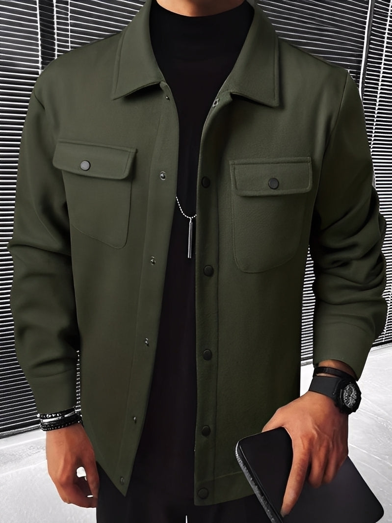 Stilzeits | Lässige Karierte Jacke mit Taschen für Herren