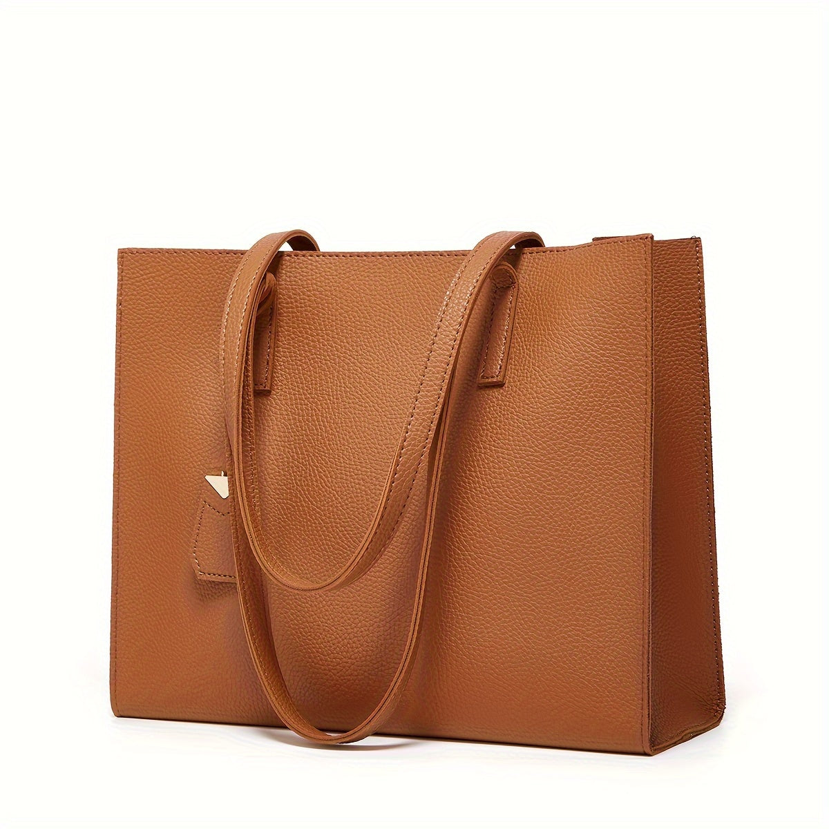 Damen Commuter Tote Bag - Minimalistischer Kiesel-Finish