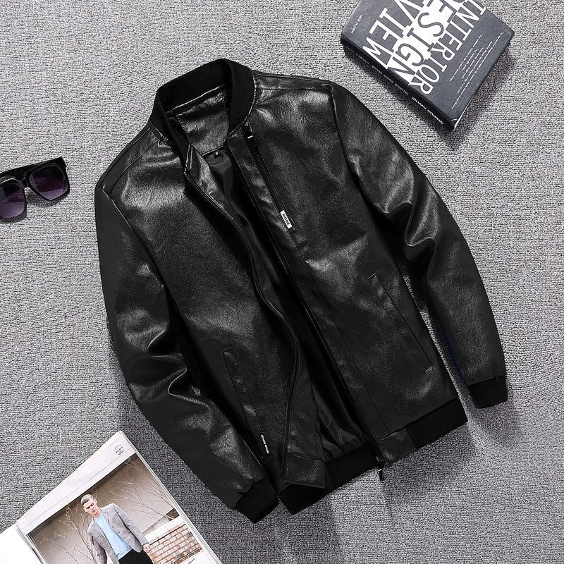 Herren Bikerjacke im modernen Design mit praktischen Taschen Stilzeits