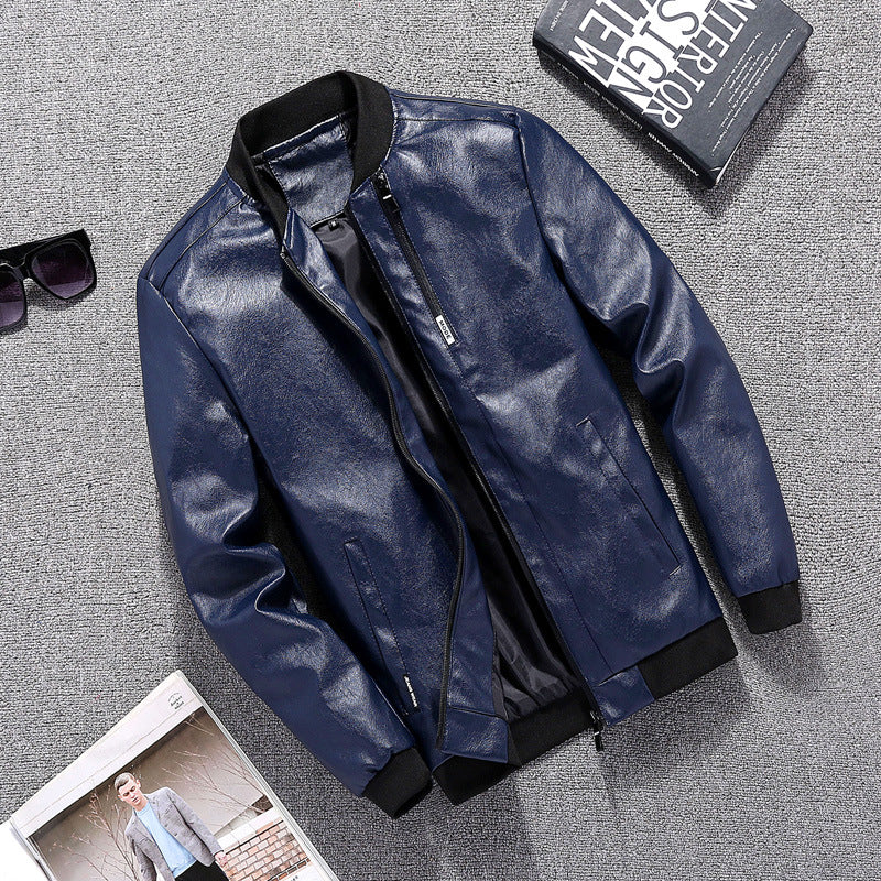 Herren Bikerjacke im modernen Design mit praktischen Taschen Stilzeits