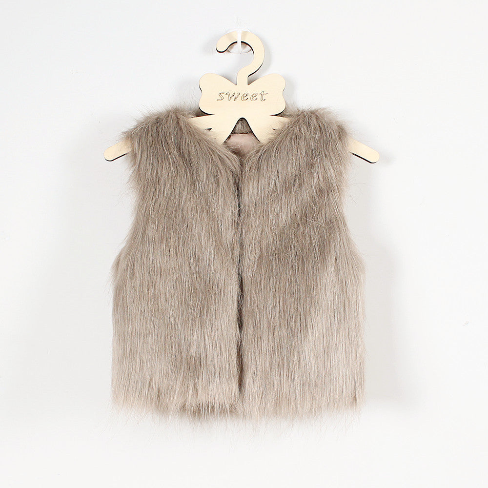 Damen Flauschige Kunstpelzweste mit elegantem Schnitt Stilzeits