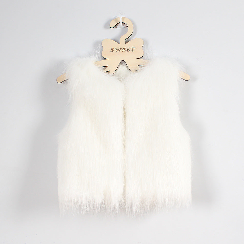 Damen Flauschige Kunstpelzweste mit elegantem Schnitt Stilzeits