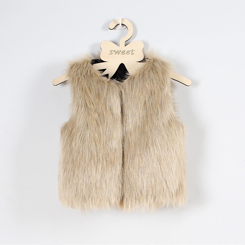 Damen Flauschige Kunstpelzweste mit elegantem Schnitt Stilzeits