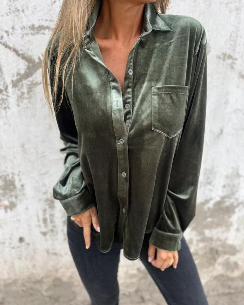 Stilzeits | Elegante Samtbluse