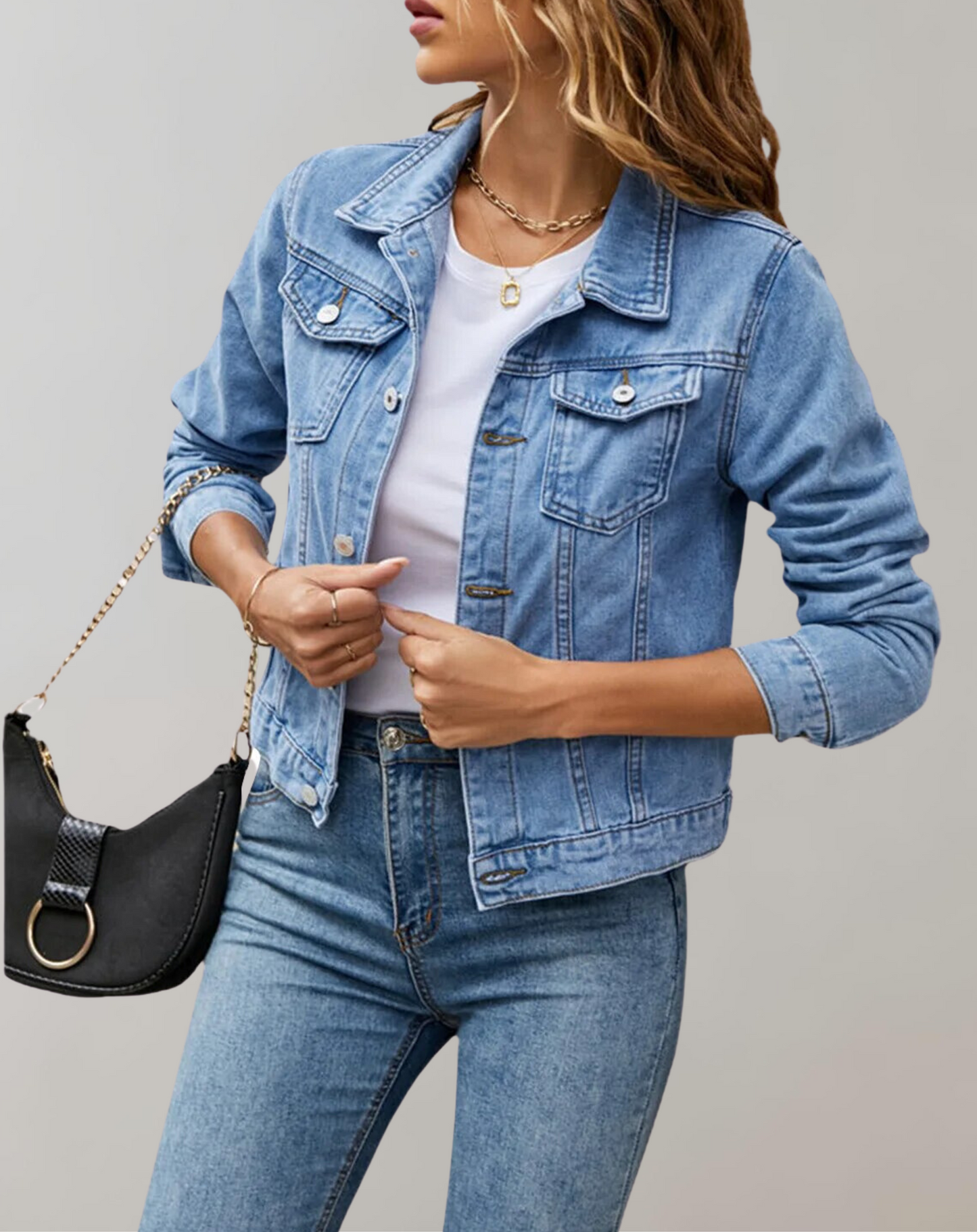 Stilzeits | Lässige Langarmbluse mit Einfacher Kragen für Frauen