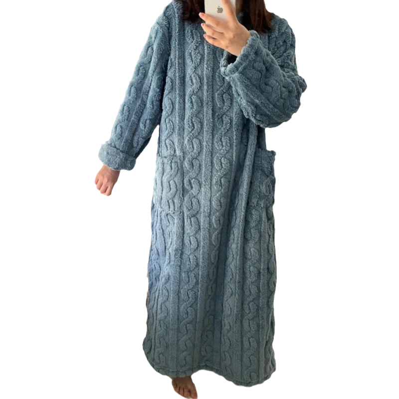 Stilzeits | Winter korallen Samt-Homewear