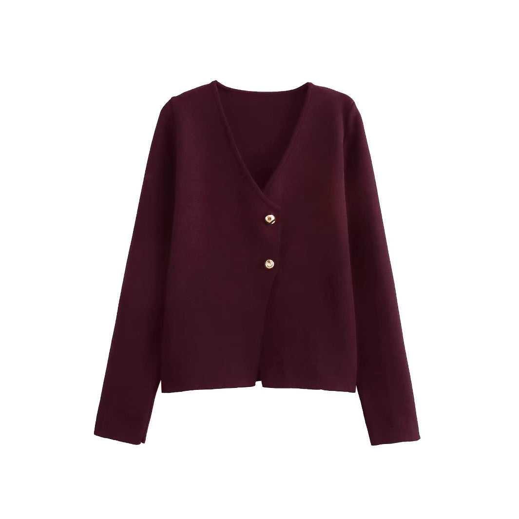 Stilzeits | Einfacher, figurschmeichelnder Strickcardigan für Frauen