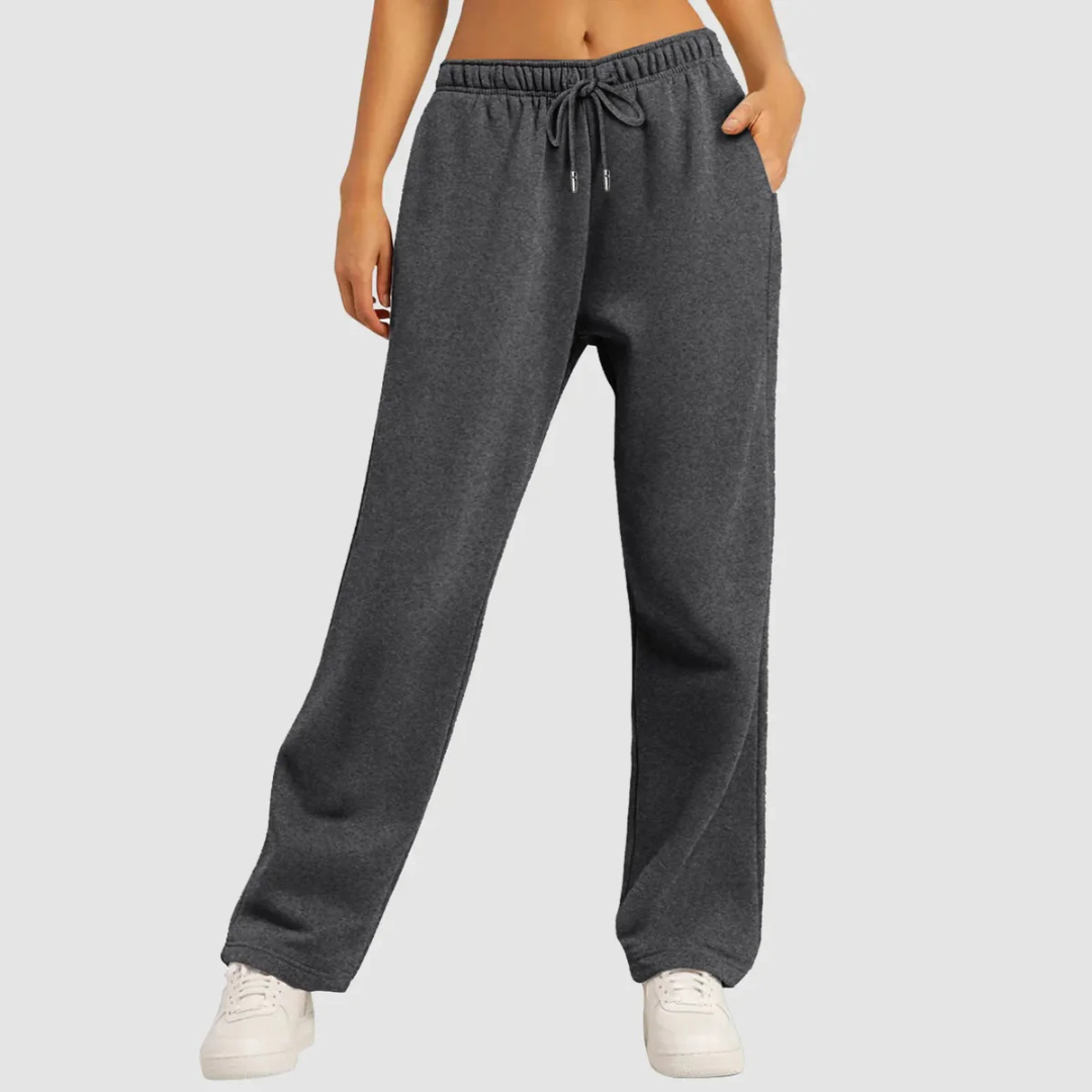 Damen High Waist Jogginghose | Lockere Passform