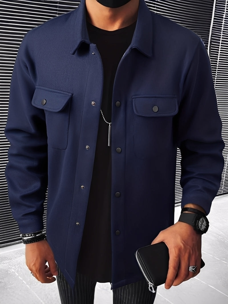 Stilzeits | Lässige Karierte Jacke mit Taschen für Herren