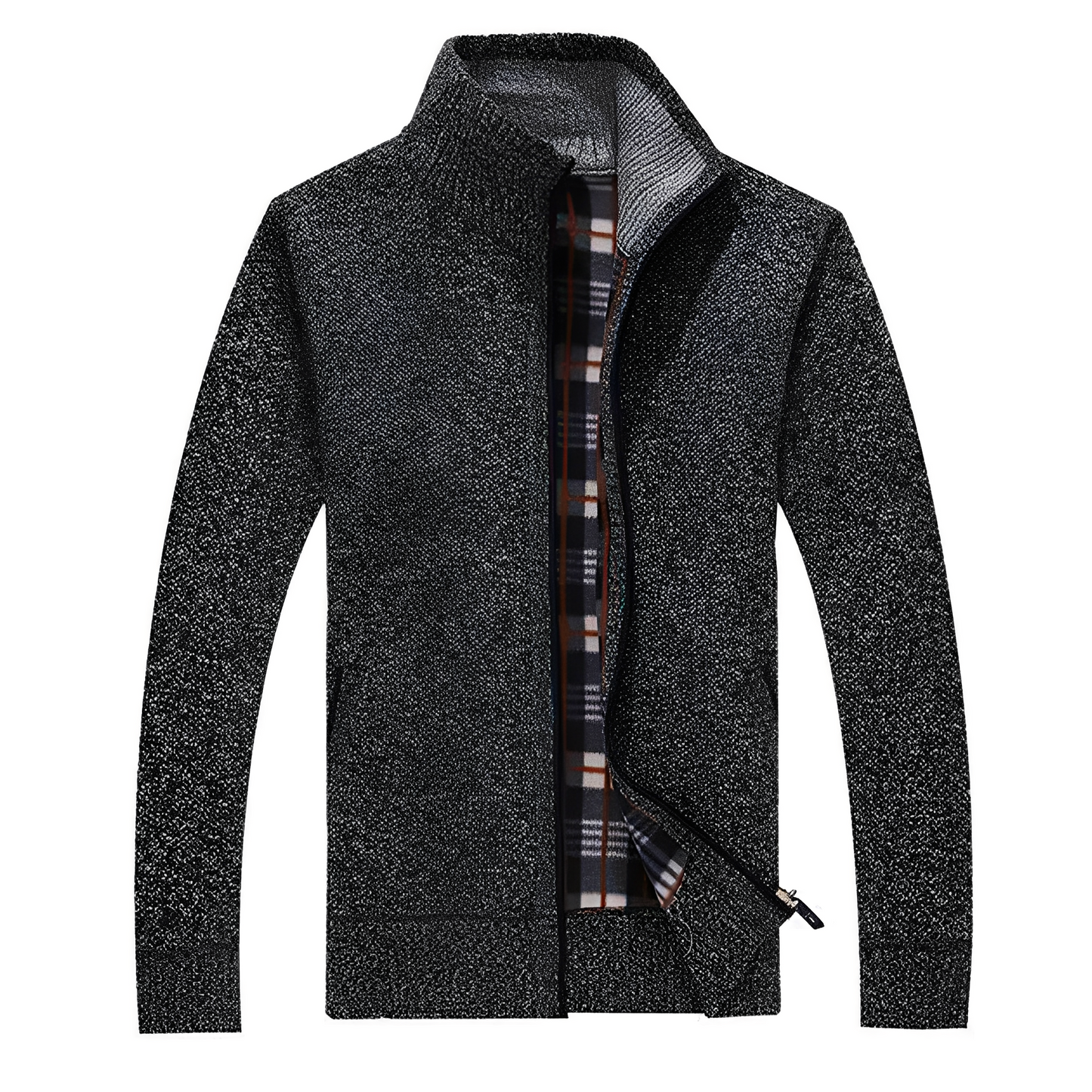 Stilzeits | Stylischer Cardigan mit weichem Fleece-Futter für Männer
