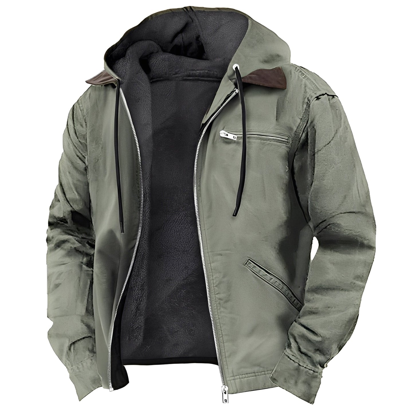 Stilzeits | Warme Outdoor-Jacke mit Kapuze für Herren