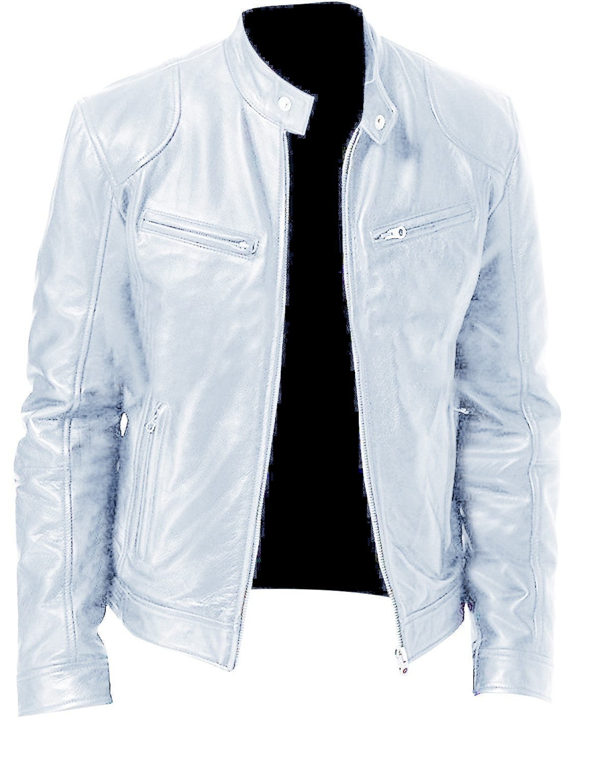 Nigel: Herren-Zip-Jacke aus veganem Leder