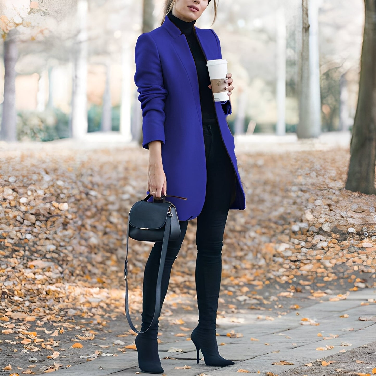 Stilzeits | Lässiger, Bunter Wollblazer für Frauen