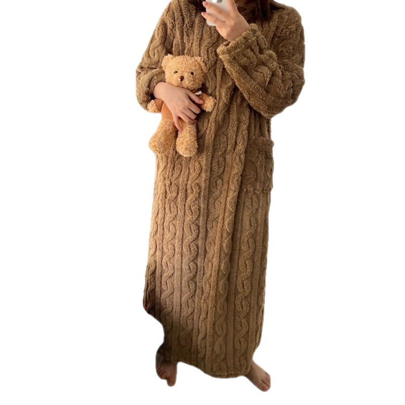 Stilzeits | Winter korallen Samt-Homewear