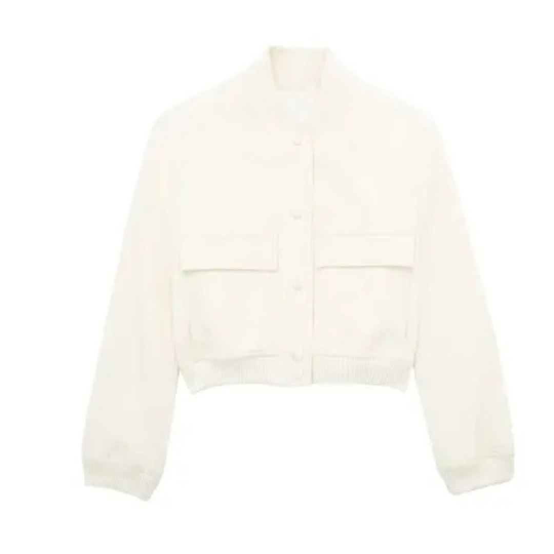 Stilzeits | Kurze Jacke mit Rundhalsausschnitt für Frauen