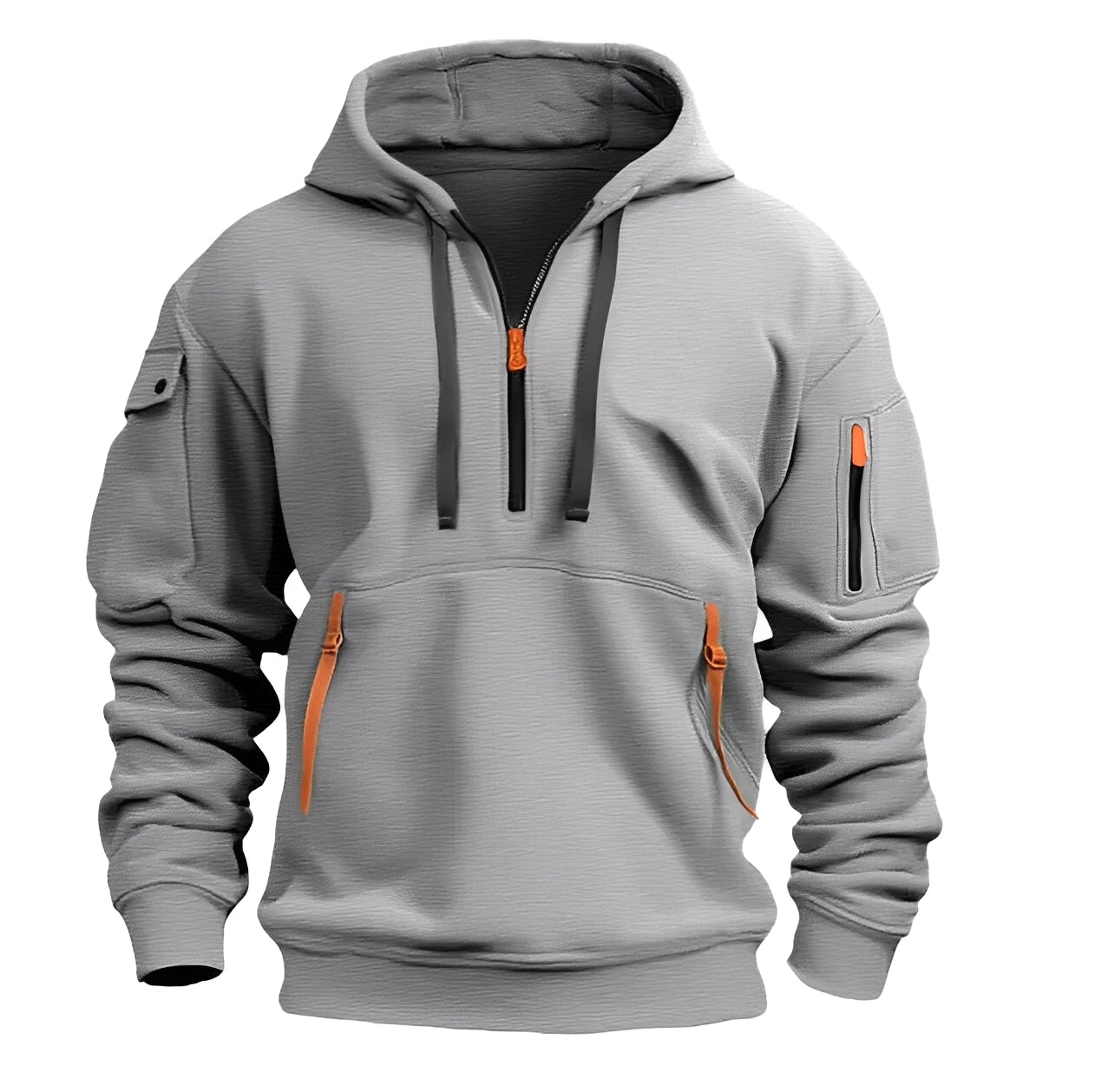 Stilzeits | Locker Hoodie mit Halbzip für Männer