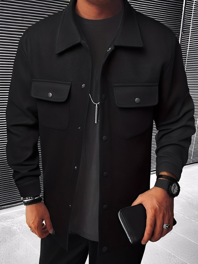 Stilzeits | Lässige Karierte Jacke mit Taschen für Herren