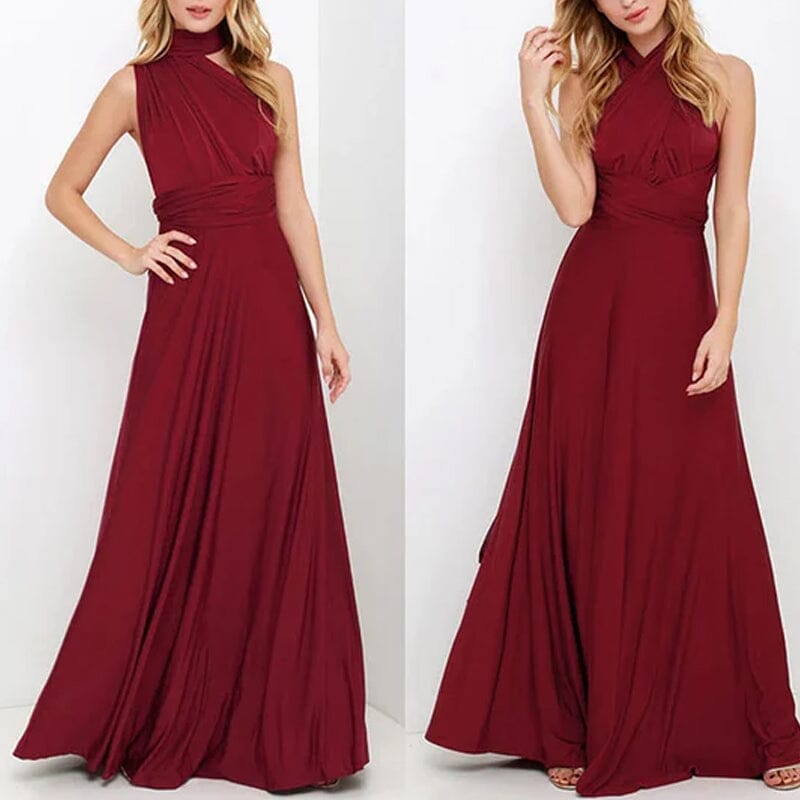 Vielseitiges, sexy Wickelkleid mit Trägern