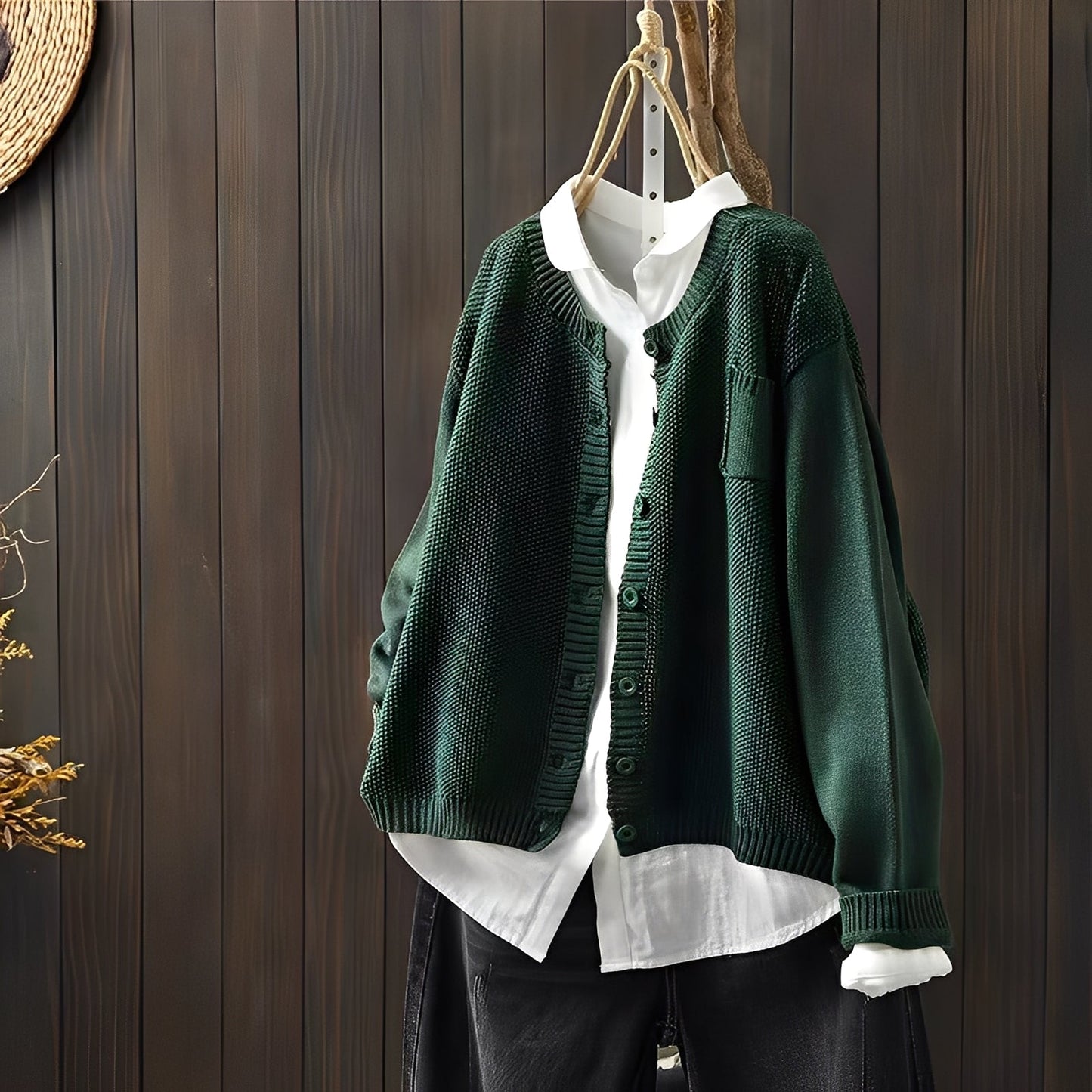 Stilzeits | Klassische, locker sitzende Strickjacke für Frauen