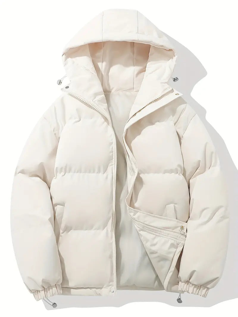Damen Puffer-Winterjacke - Warme Oberbekleidung mit Kapuze