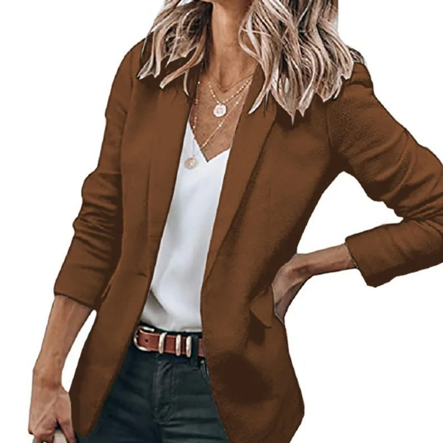 Damenblazer mit Puffärmeln