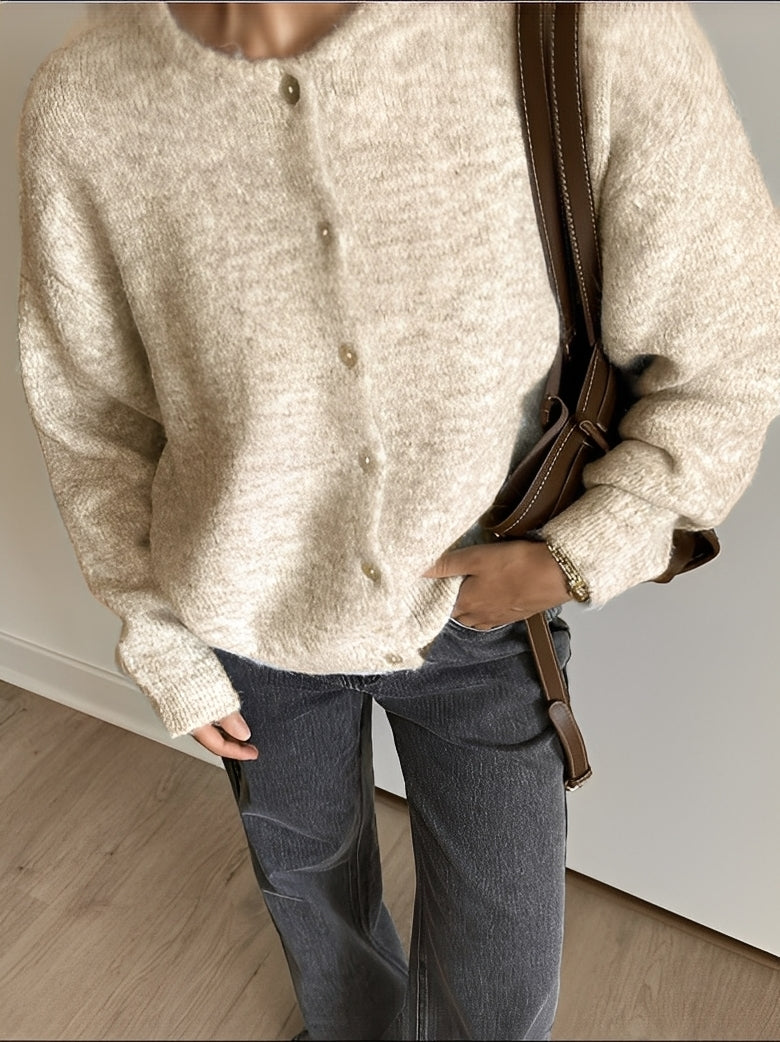 Stilzeits | Vintage Wollmantel mit Knöpfen für Frauen