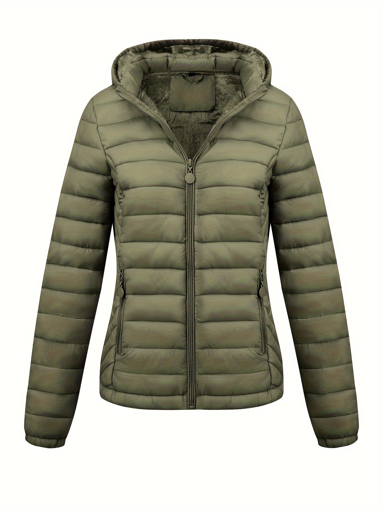 Wikran Damen Steppjacke mit Reißverschluss