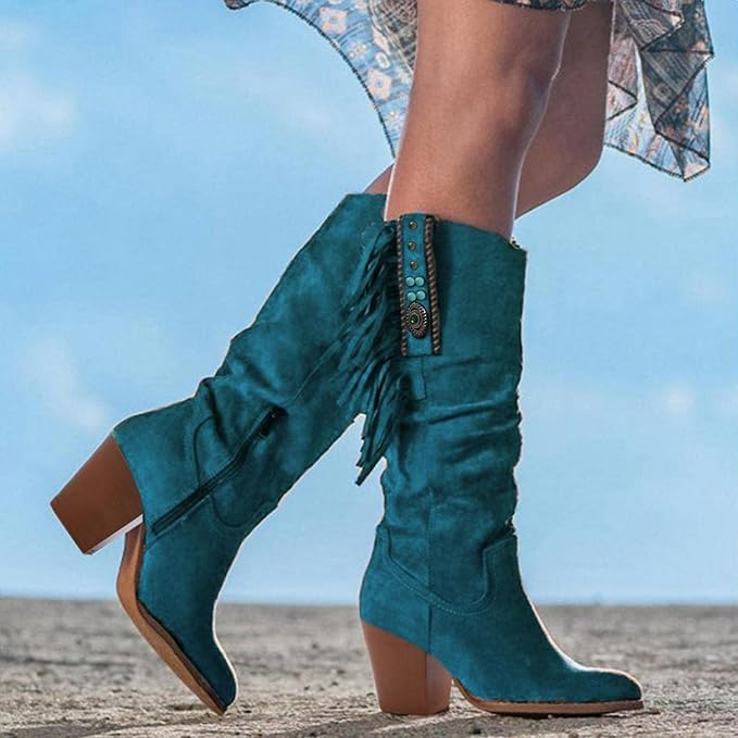 Stilzeits | Western Cowboy Stiefel mit Fransen