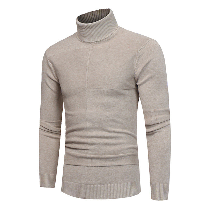 Herren Hochwertiger Rollkragenpullover aus weichem Strick Stilzeits