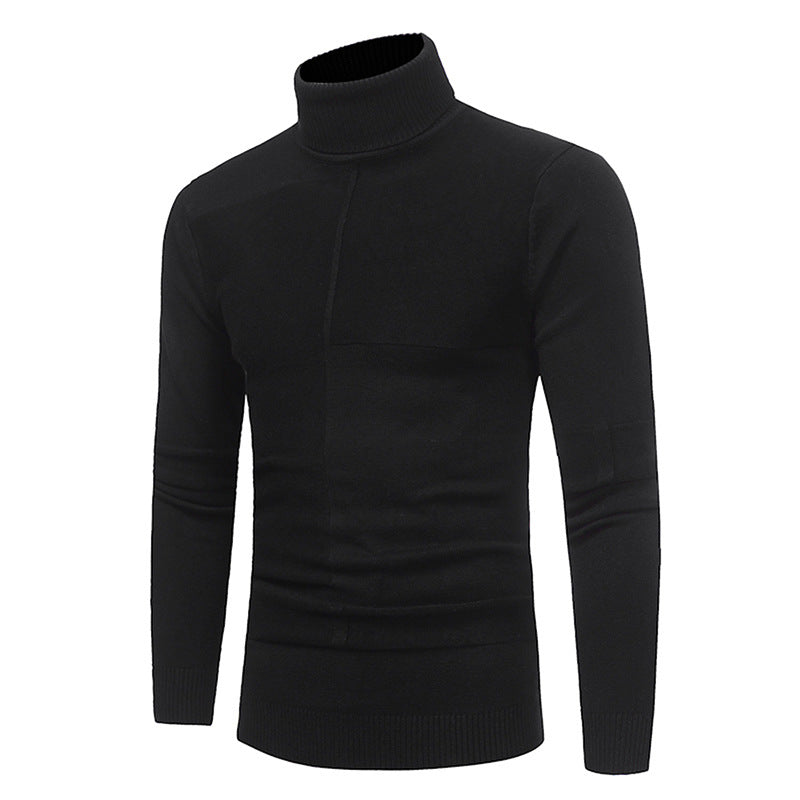 Herren Hochwertiger Rollkragenpullover aus weichem Strick Stilzeits